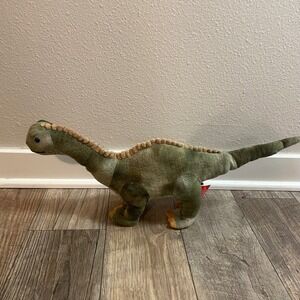 WowToyz Cuddle Zoo Brachiosaurus Dinosaur Plush Green Tan 21 Inch Stuffed Animal